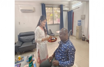 Raksha Badhan in Embassy of India, Mali