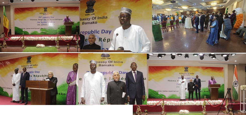 Glimpses of the Reception organized in Bamako on 26 January 2024 to celebrate India's 75th Republic Day. 