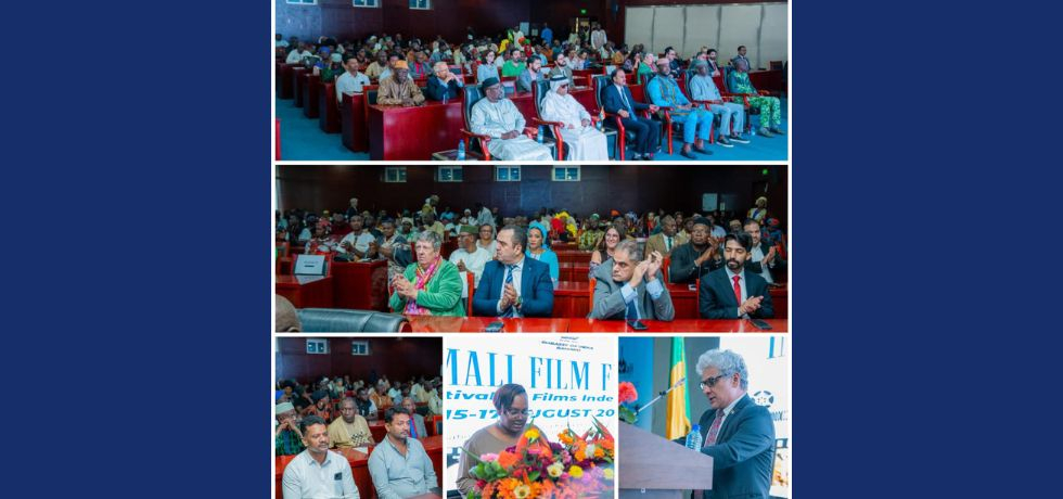 Celebrating culture through cinema. Embassy organized a three-day India-Mali Film Festival to mark the 79th Independence Day of India.