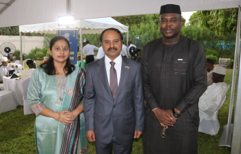 Embassy hosted an Iftar on March 17. H.E. Mr Mahamadou Diarra, Sec. Gen., Ministry of Culture, dignitaries from the Govt. of  members of CNT, business leaders, and civil society of Mali graced the occasion.