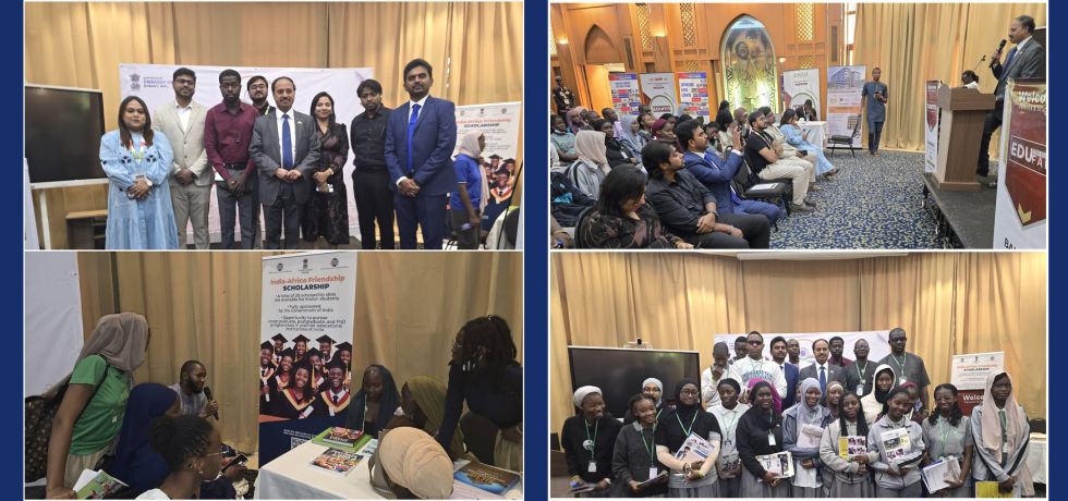 1st Study in India Fair held in Bamako at Hotel Azalai Salam. Ambassador Dr. N. Nandakumar inaugurated the fair and spoke about the attractive opportunities provided by India in higher education. The fair witnessed enthusiastic participation from Malian students.